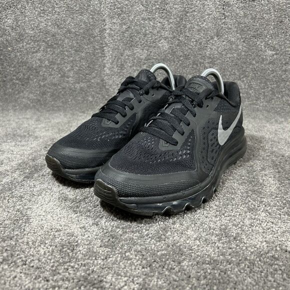 Nike Air Max 2014 621078-007 Women's Size 10 Triple Black Athletic Shoes Used - Picture 5 of 13